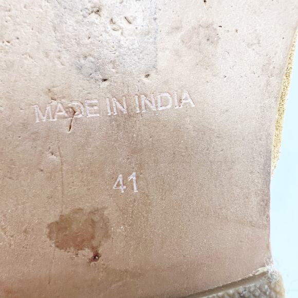 Free People Coronada Suede Slip-on Mules in Cognac Flats Slides Women 41 US 8.5 - Picture 13 of 13